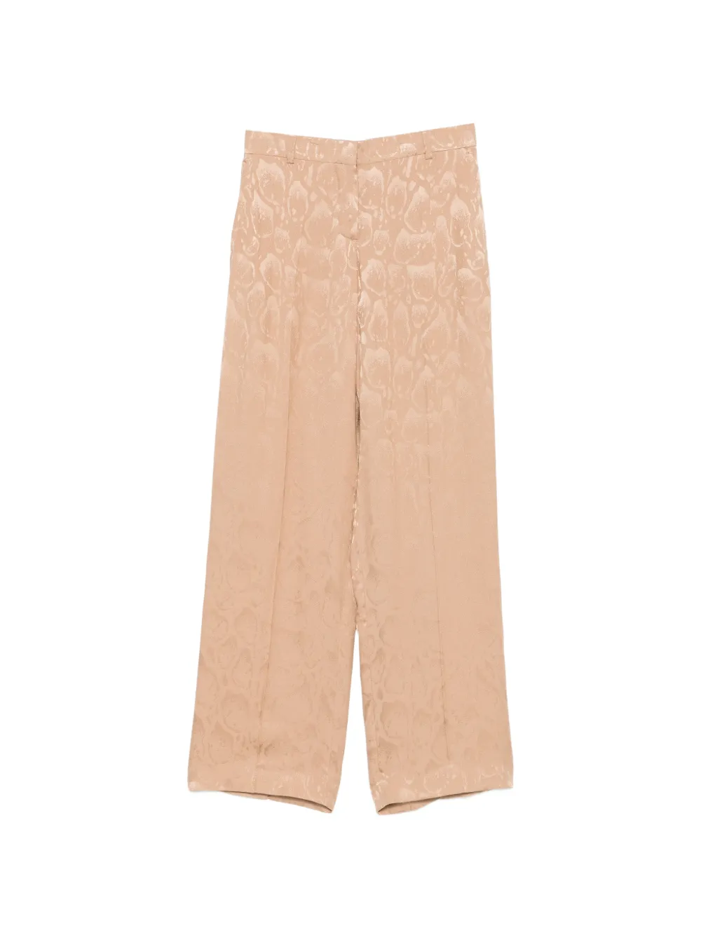 Stella McCartney leopard-print jacquard trousers - Brown
