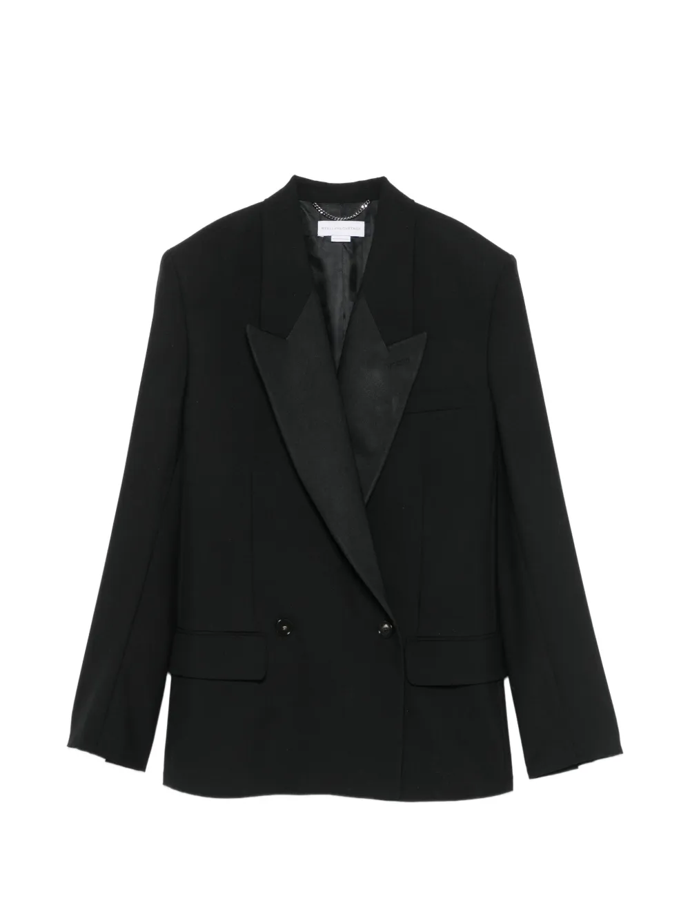 Stella McCartney double-breasted peak-lapels blazer - Black