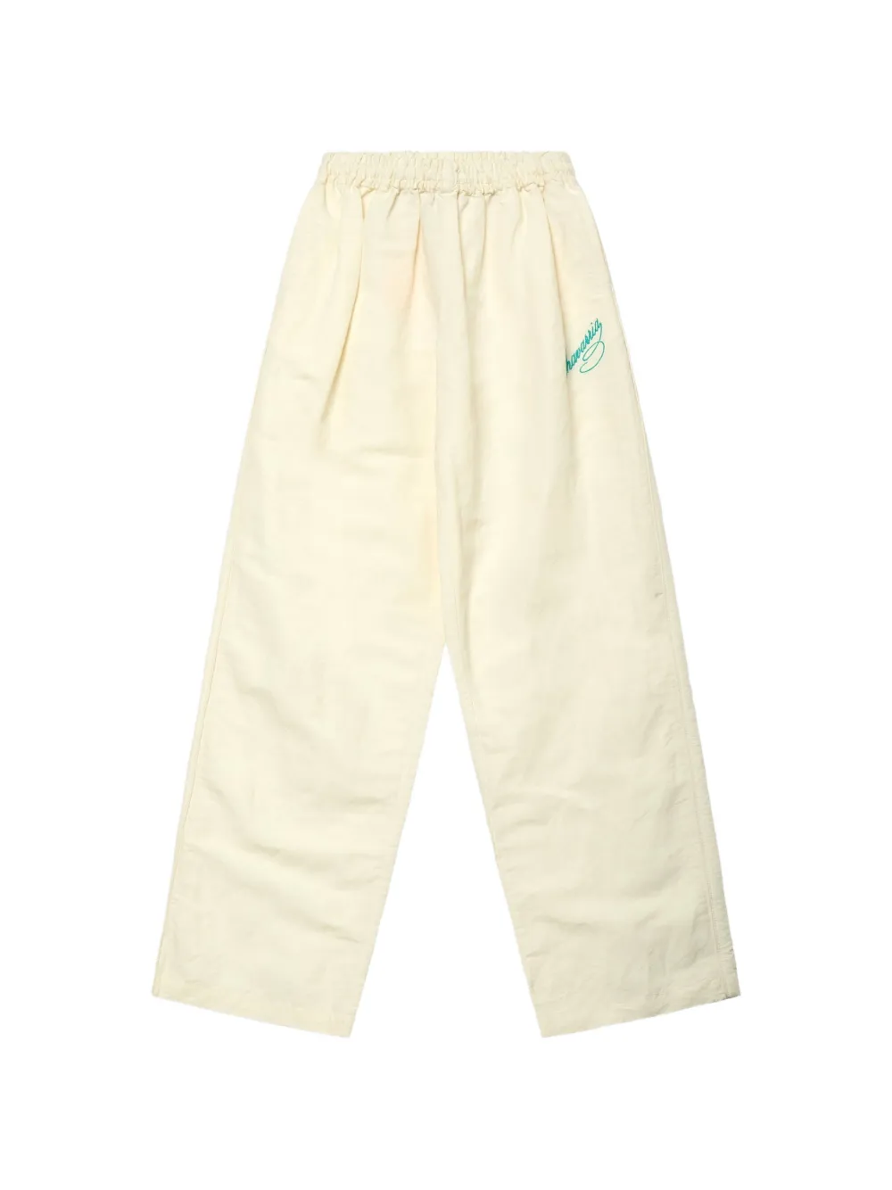 Willy Chavarria elastic waistband embroidery trousers - Toni neutri