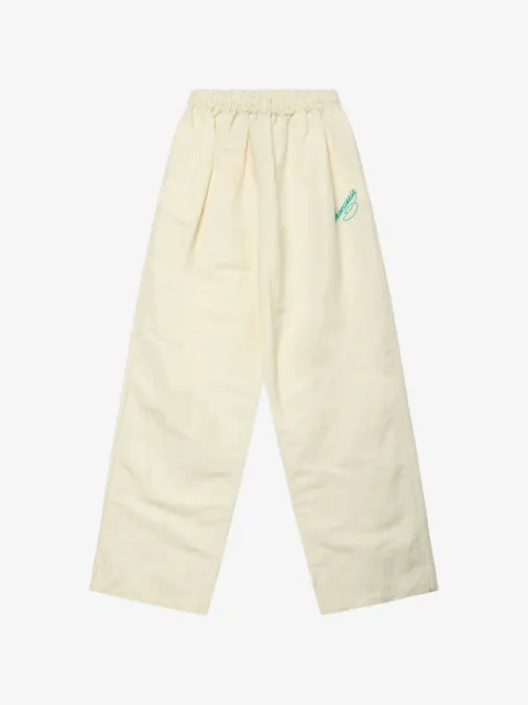 Willy Chavarria elastic waistband embroidery trousers