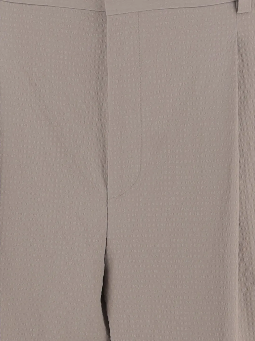 BOSS Geplooide geperste katoenen shorts Beige
