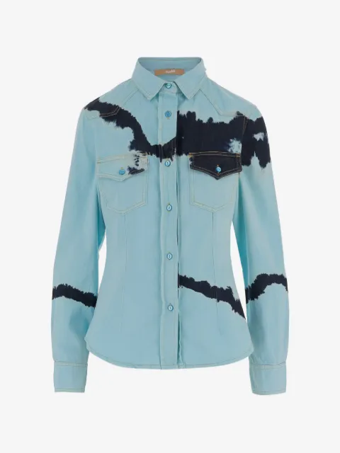 DON'T @ ME  tie dye buttoned shirt