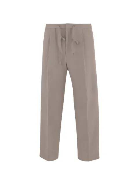 BOSS drawstring pleat trousers