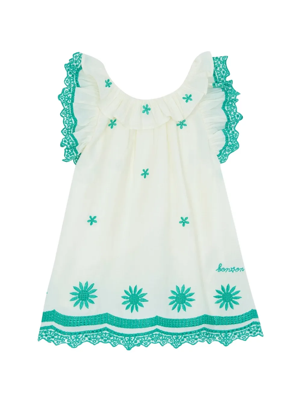 Bonton Anna ruffled floral dress - Toni neutri