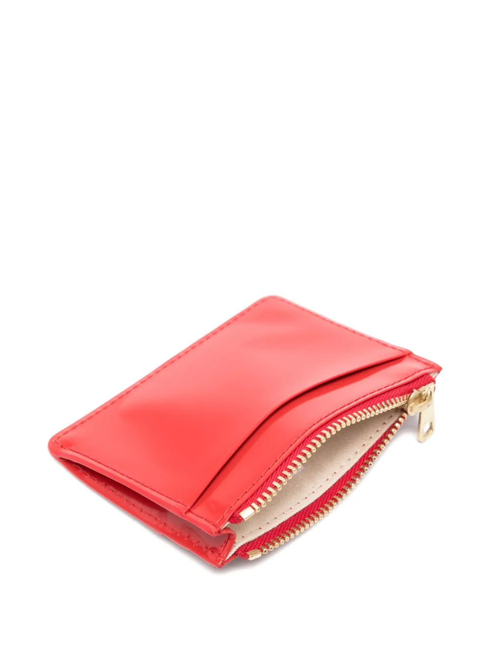 A.P.C. Pasjeshouder met ritssluiting en logo-print Rood