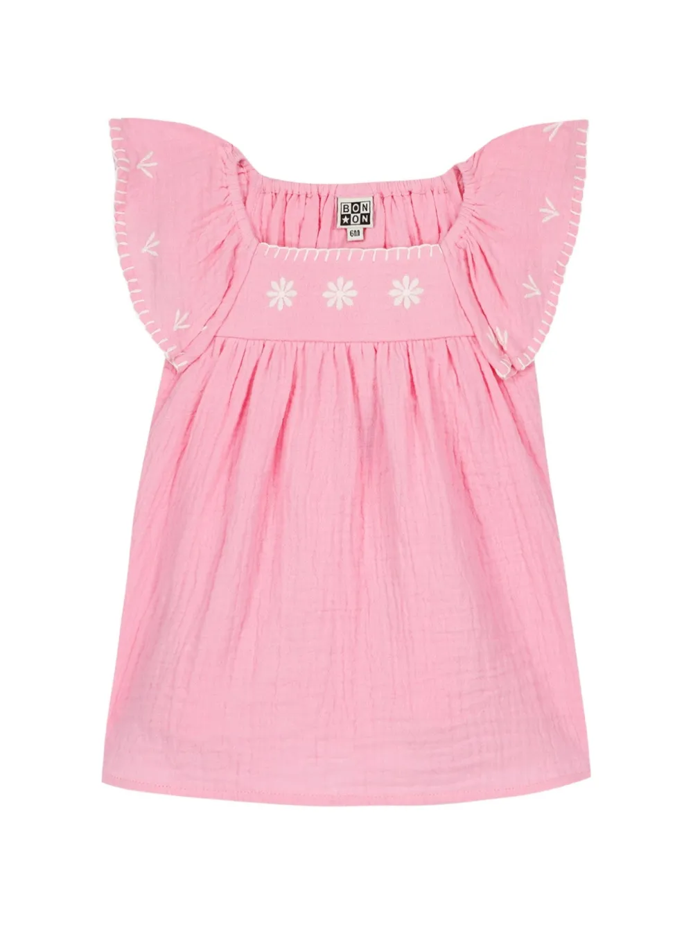 Bonton Rêve floral embroidered dress - Pink