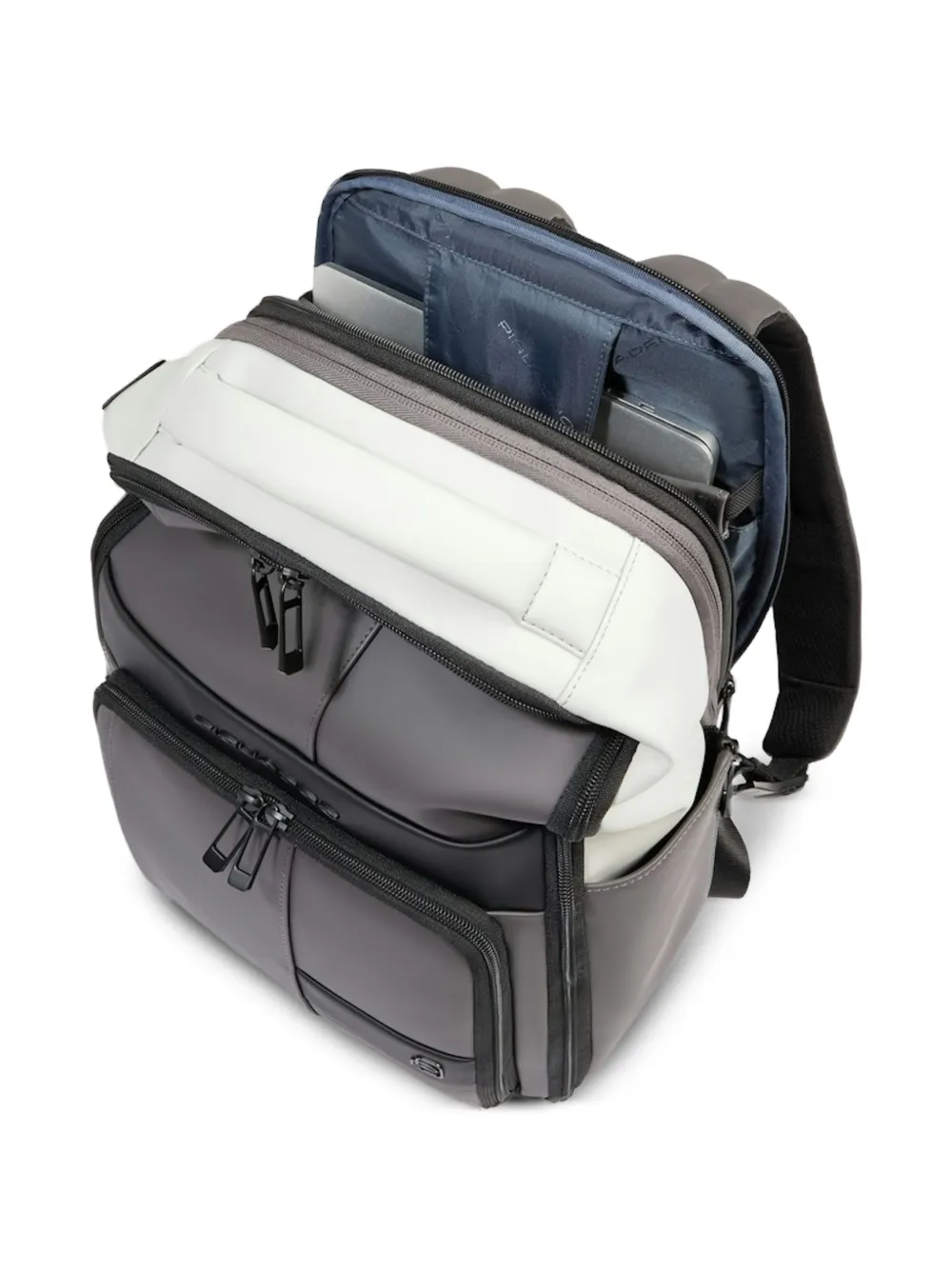 PIQUADRO Laptoprugzak met ritssluiting Grijs