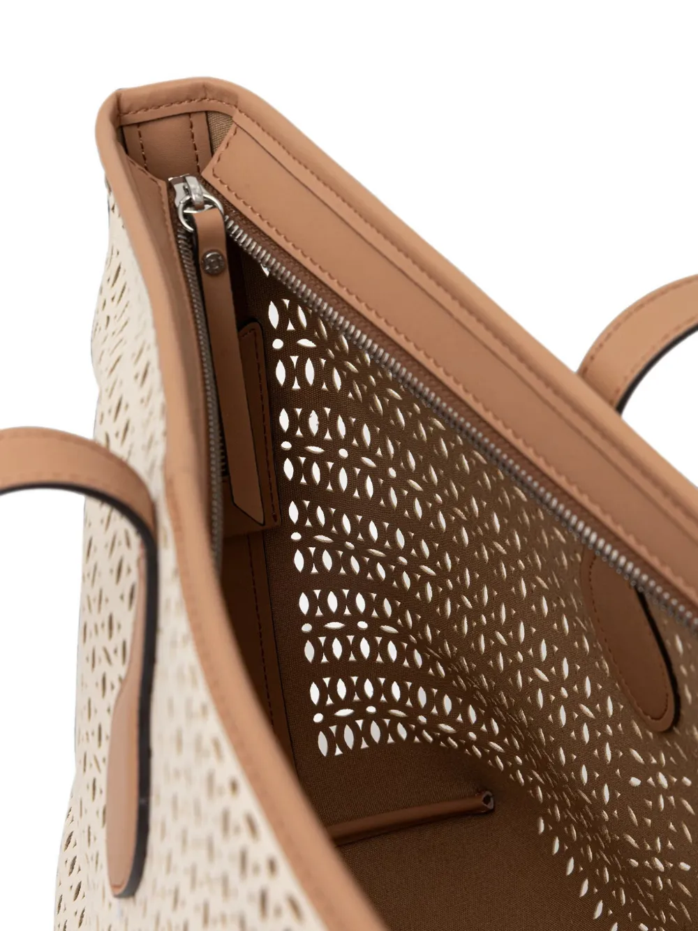 GIANNI CHIARINI Mashup shopper met uitgesneden details Beige