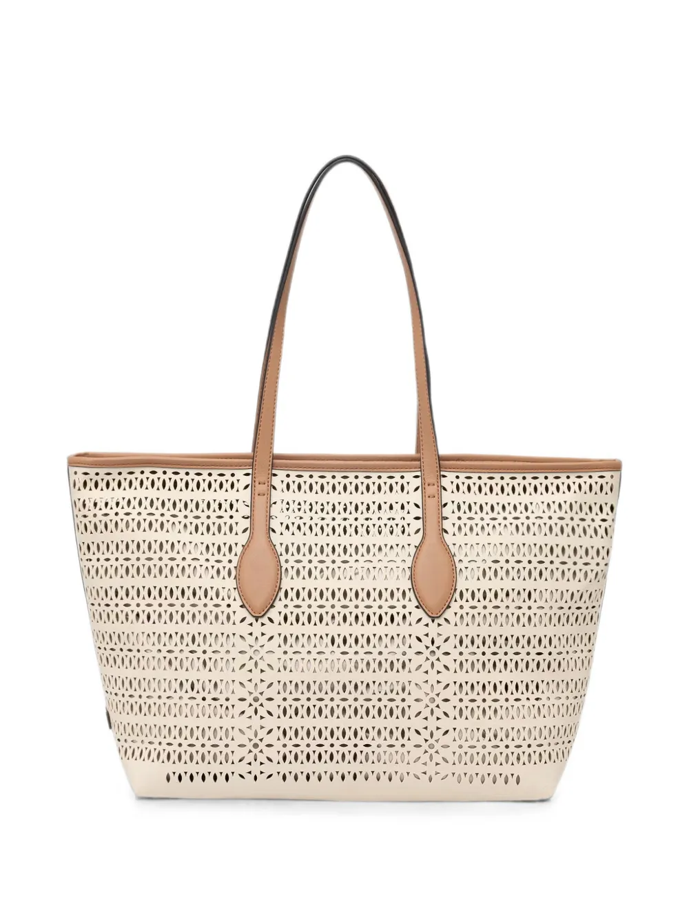 GIANNI CHIARINI Mashup laser-cut tote bag - Toni neutri