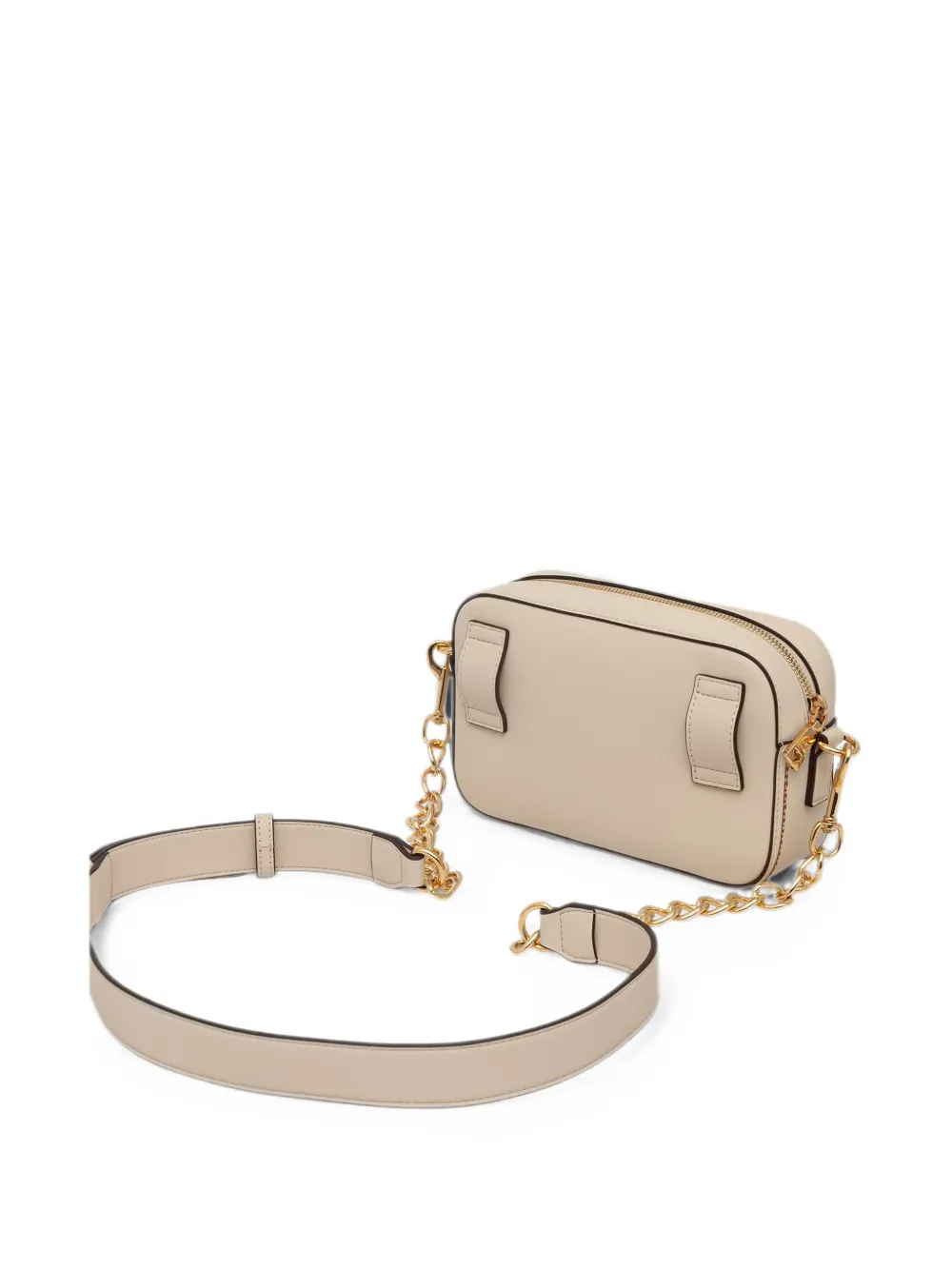 Love Moschino Crossbodytas met contrasterend stiksel en logo Beige