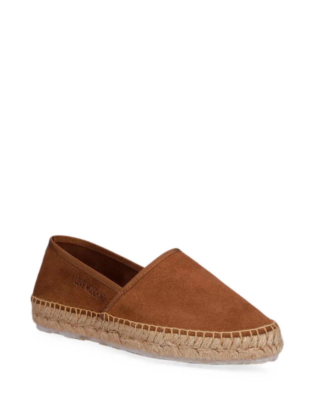 Love Moschino suede braided-sole espadrilles Bruin