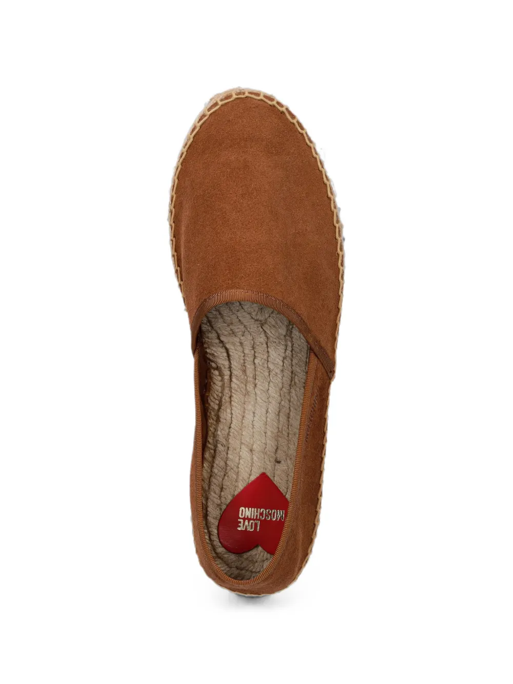 Love Moschino suede braided-sole espadrilles Bruin