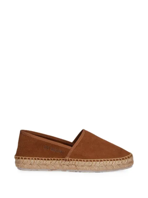 Love Moschino alpargatas de gamuza con suela trenzada