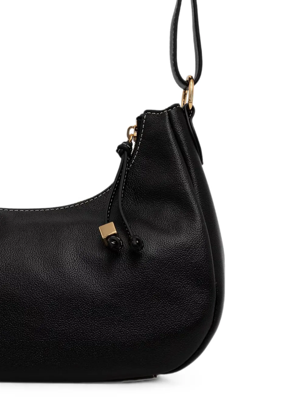 Love Moschino Shopper met ritsdetail en logo Zwart
