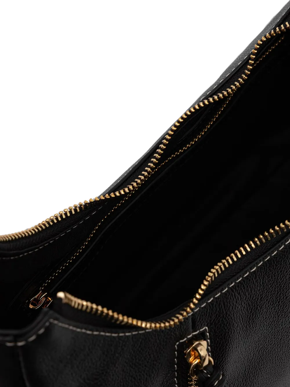 Love Moschino Shopper met ritsdetail en logo Zwart