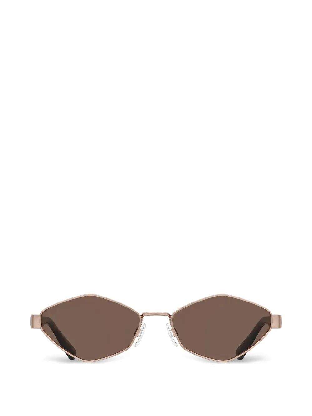 Love Moschino geometric-frame tortoiseshell-effect sunglasses - Oro