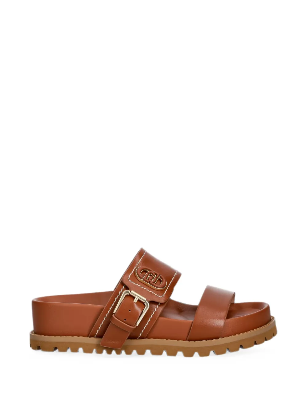 LIU JO buckle-fastening sandals - Marrone