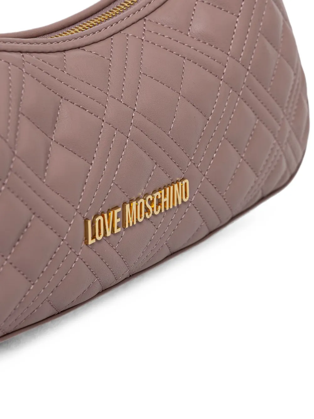 Love Moschino Gewatteerde shopper met logo Roze