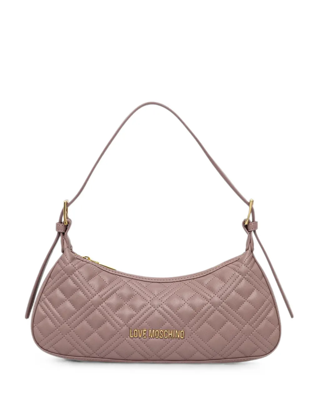 Love Moschino logo-lettering quilted tote bag - Rosa