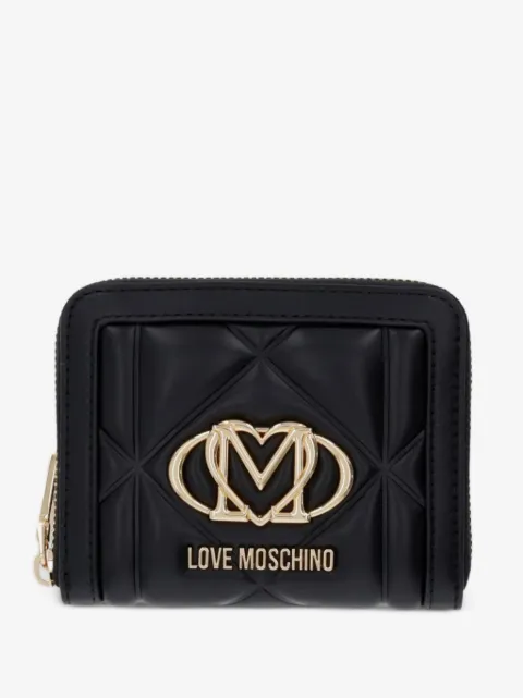 Love Moschino portefeuille matelassé à plaque logo