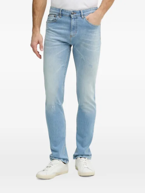 Just Cavalli logo-embossed distressed jeans