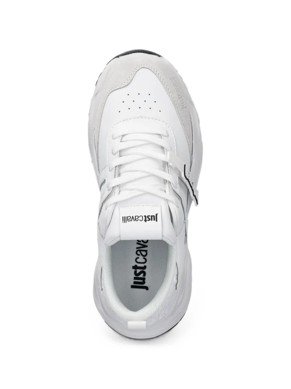 Just Cavalli logo-patch sneakers Wit