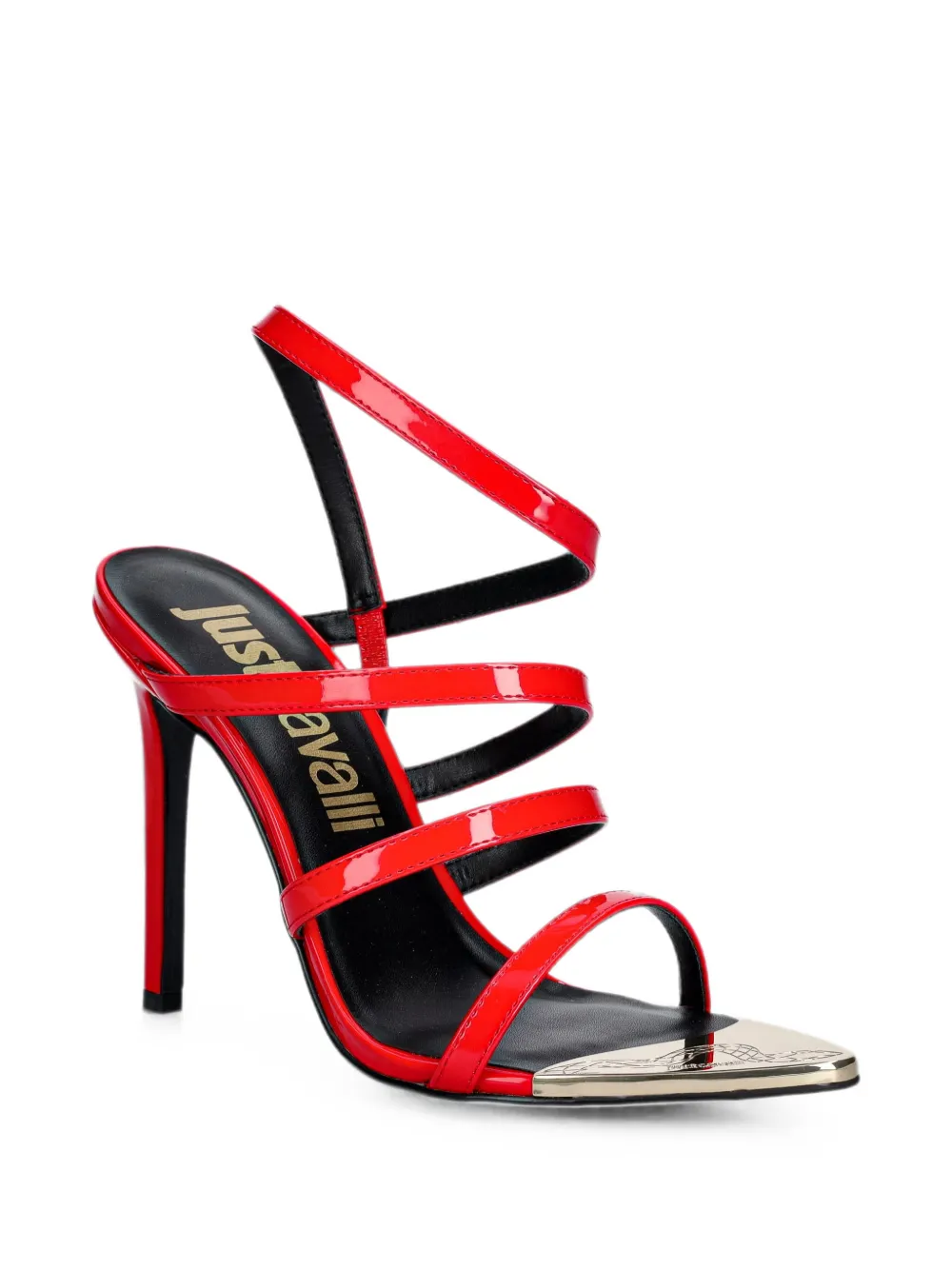 Just Cavalli multi-strap sandals Rood