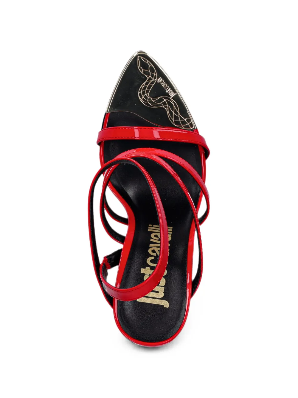 Just Cavalli multi-strap sandals Rood