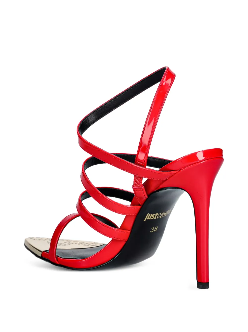 Just Cavalli multi-strap sandals Rood