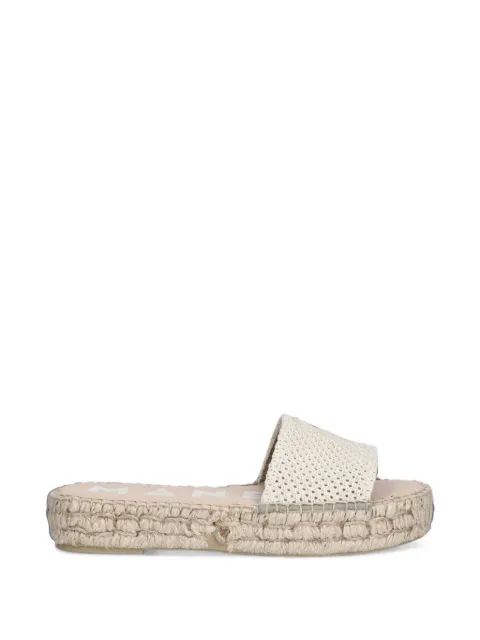 Manebi crochet-knit espadrille flat sandals