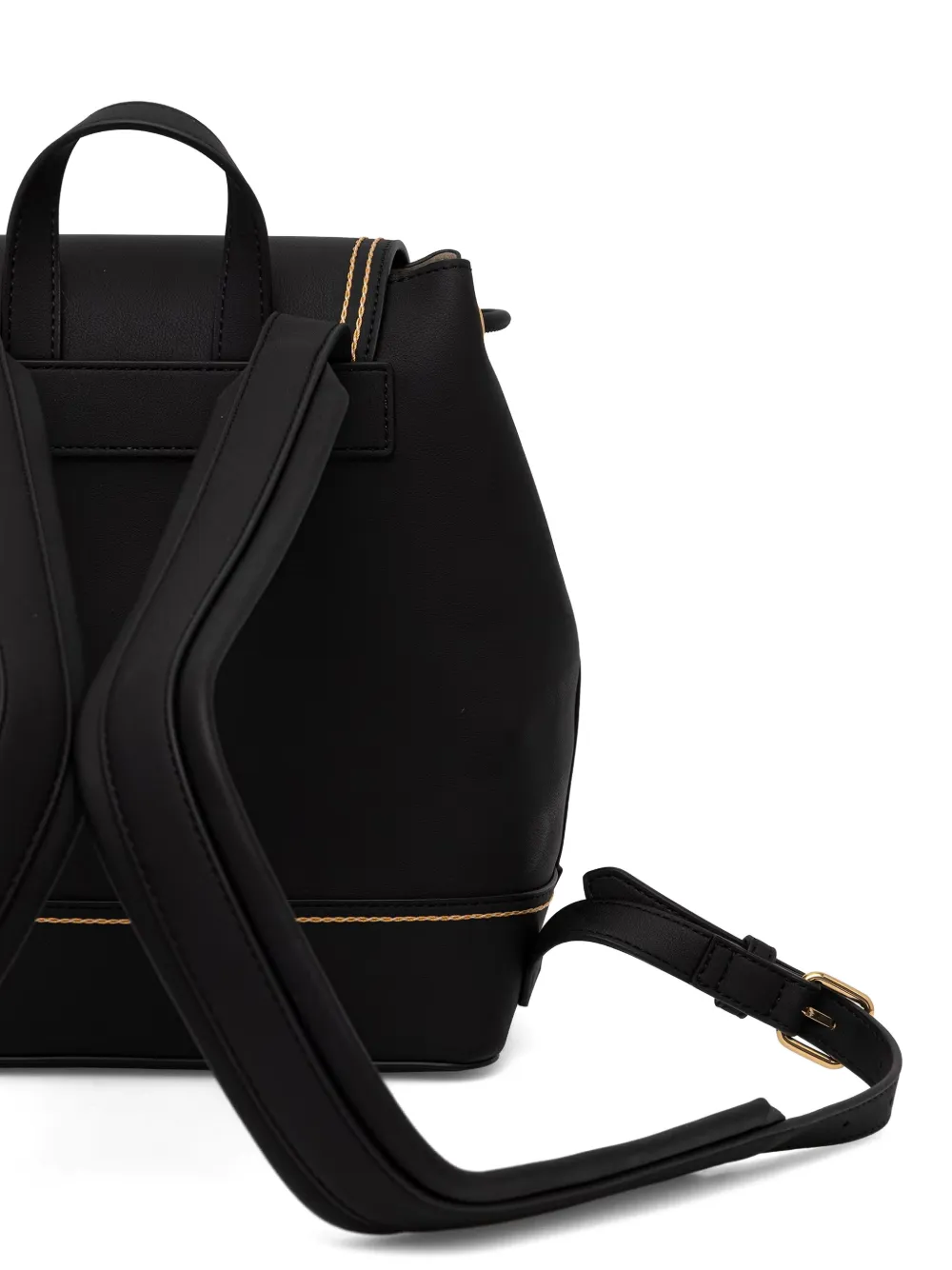 Love Moschino Rugzak met logoplakkaat en contrasterend stiksel Zwart