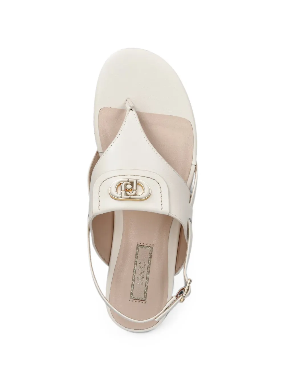 LIU JO Sandalen met logoplakkaat Wit