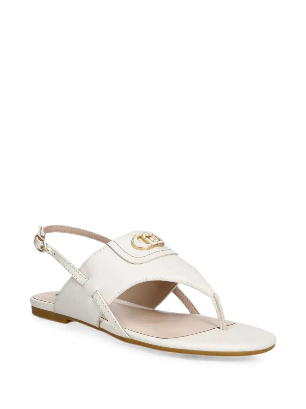LIU JO Sandalen met logoplakkaat Wit