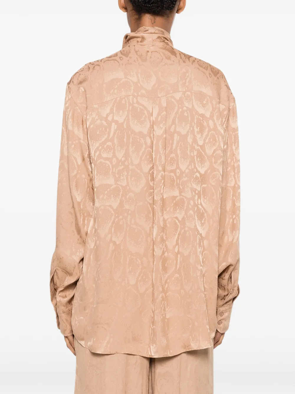 Stella McCartney Blouse met jacquard Bruin