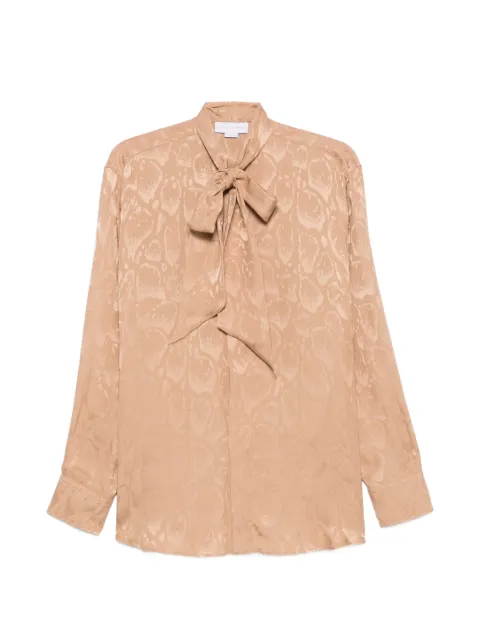 Stella McCartney pussy-bow jacquard blouse