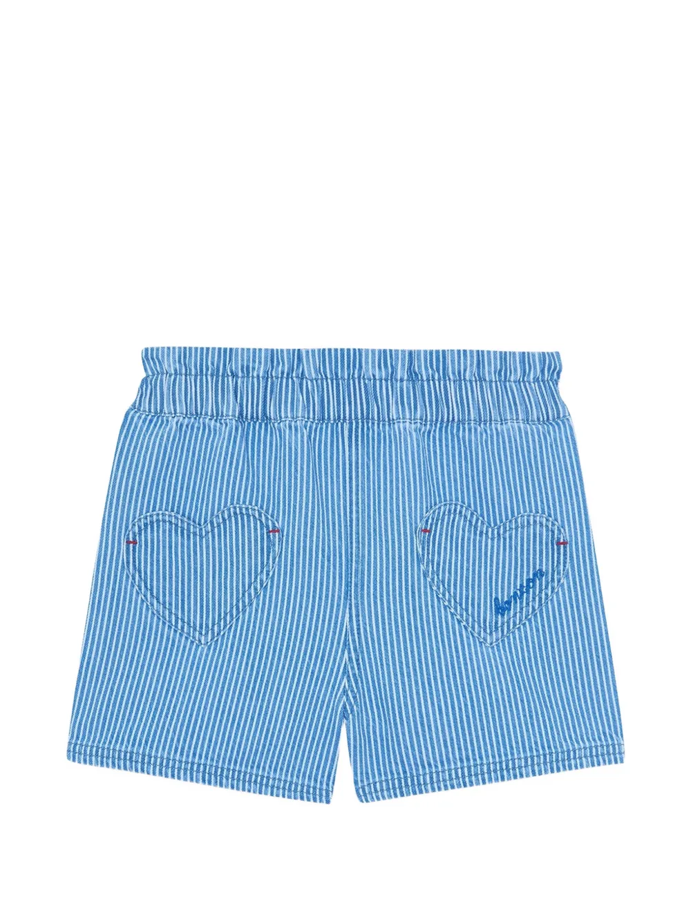 Bonton Melanie heart striped shorts - Blu