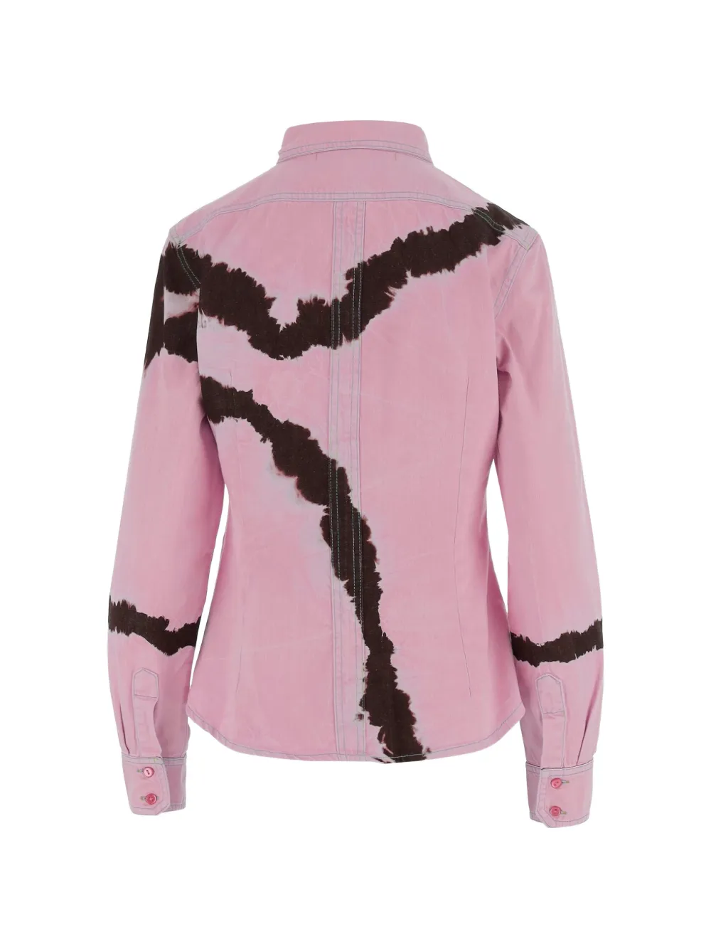DON'T @ ME Overhemd met tie-dye zak Roze