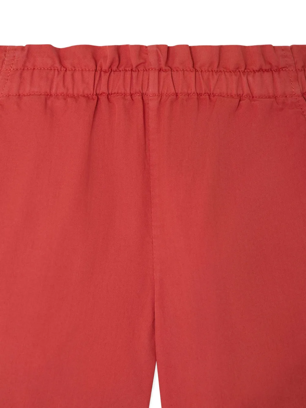 Bonpoint Elastische gesmockte shorts Rood