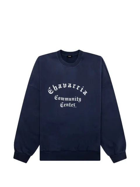 Willy Chavarria contrast logo sweatshirt