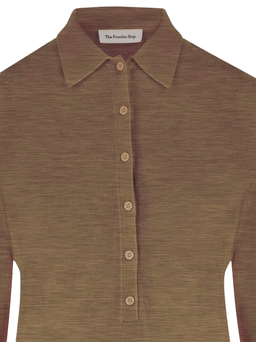 The Frankie Shop Tala polotop met lange mouwen Bruin