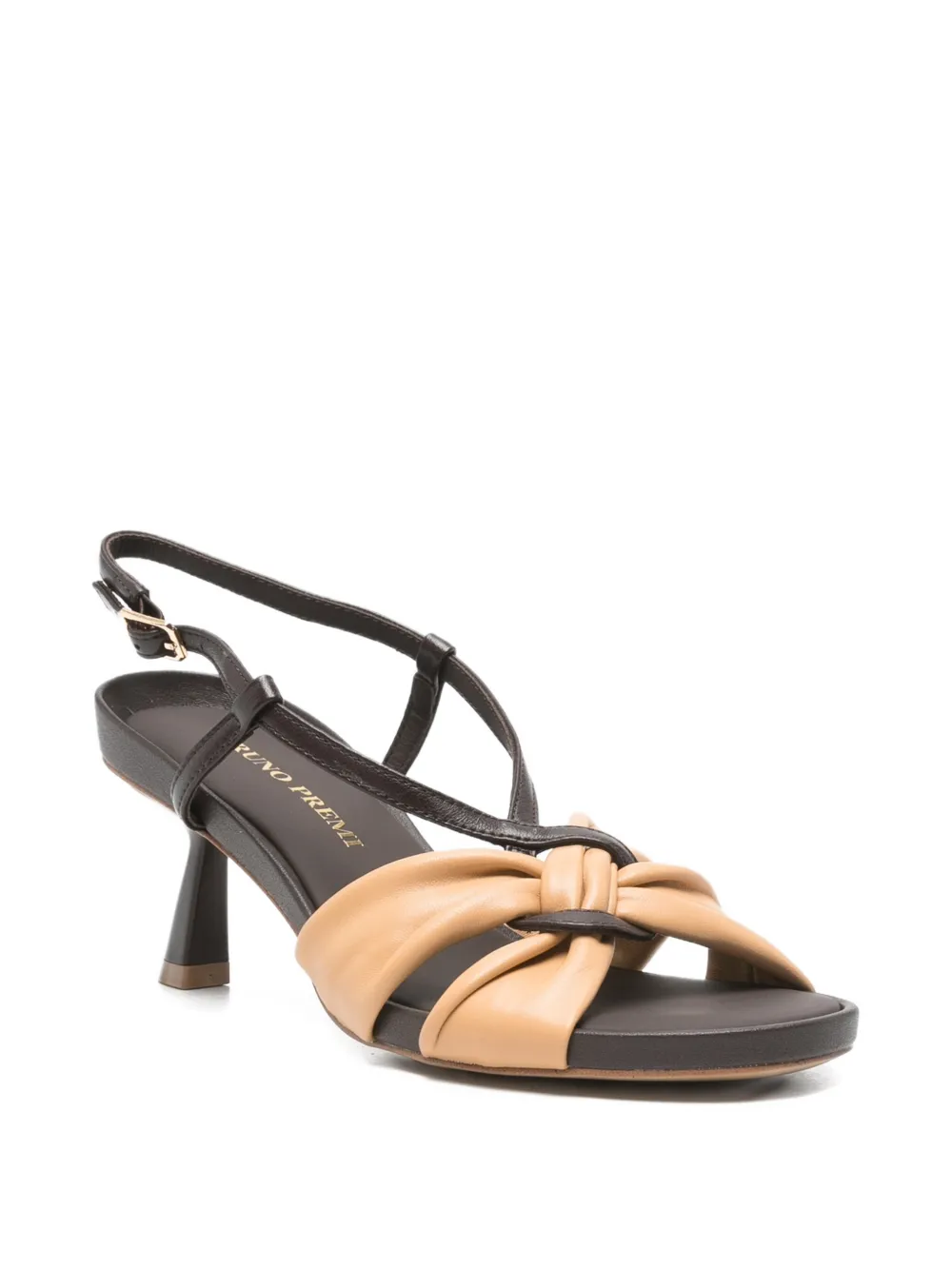 Bruno Premi knotted slingback sandals Beige