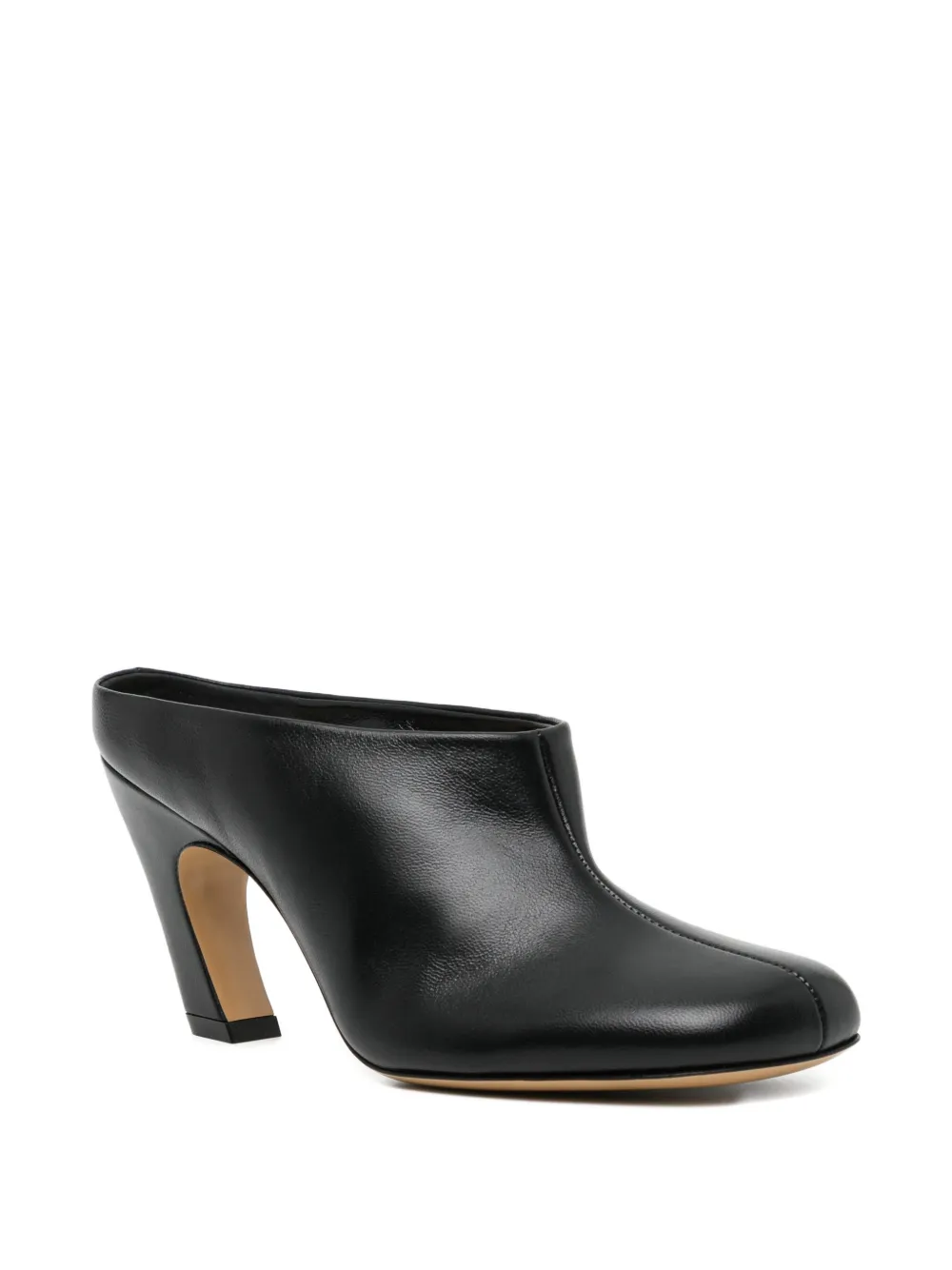 Le Monde Beryl 80mm Mica mules Zwart