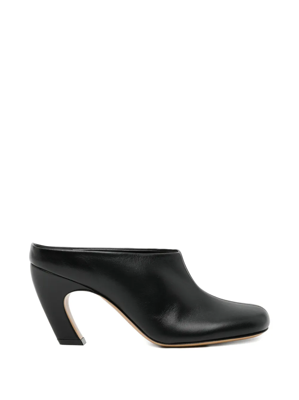 Le Monde Beryl 80mm Mica mules - Schwarz