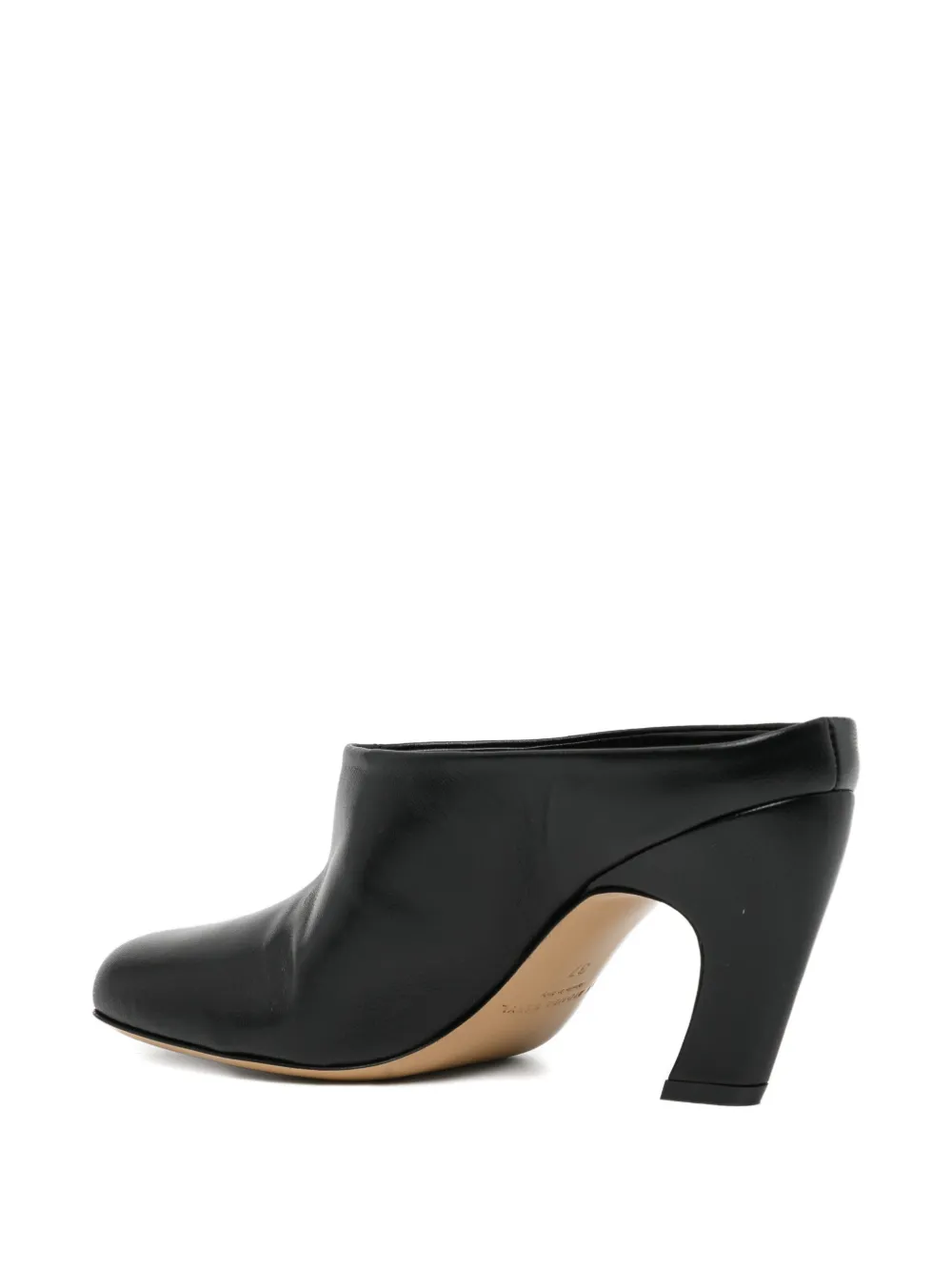 Le Monde Beryl 80mm Mica mules Zwart
