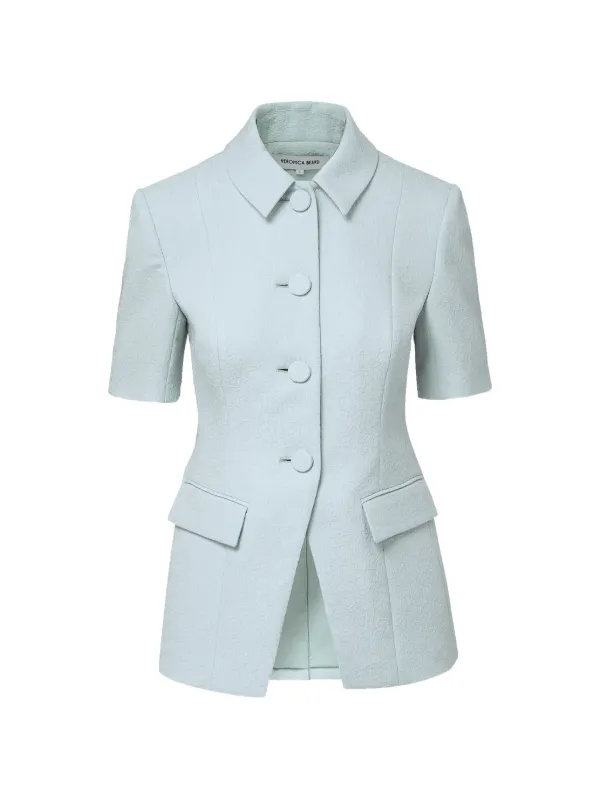 Veronica Beard Jacquard Jacket in Blue