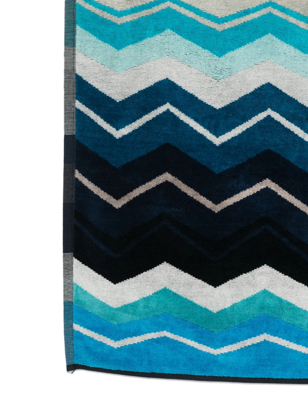 Missoni Home Cotton Beach Towel in Blue, view 3