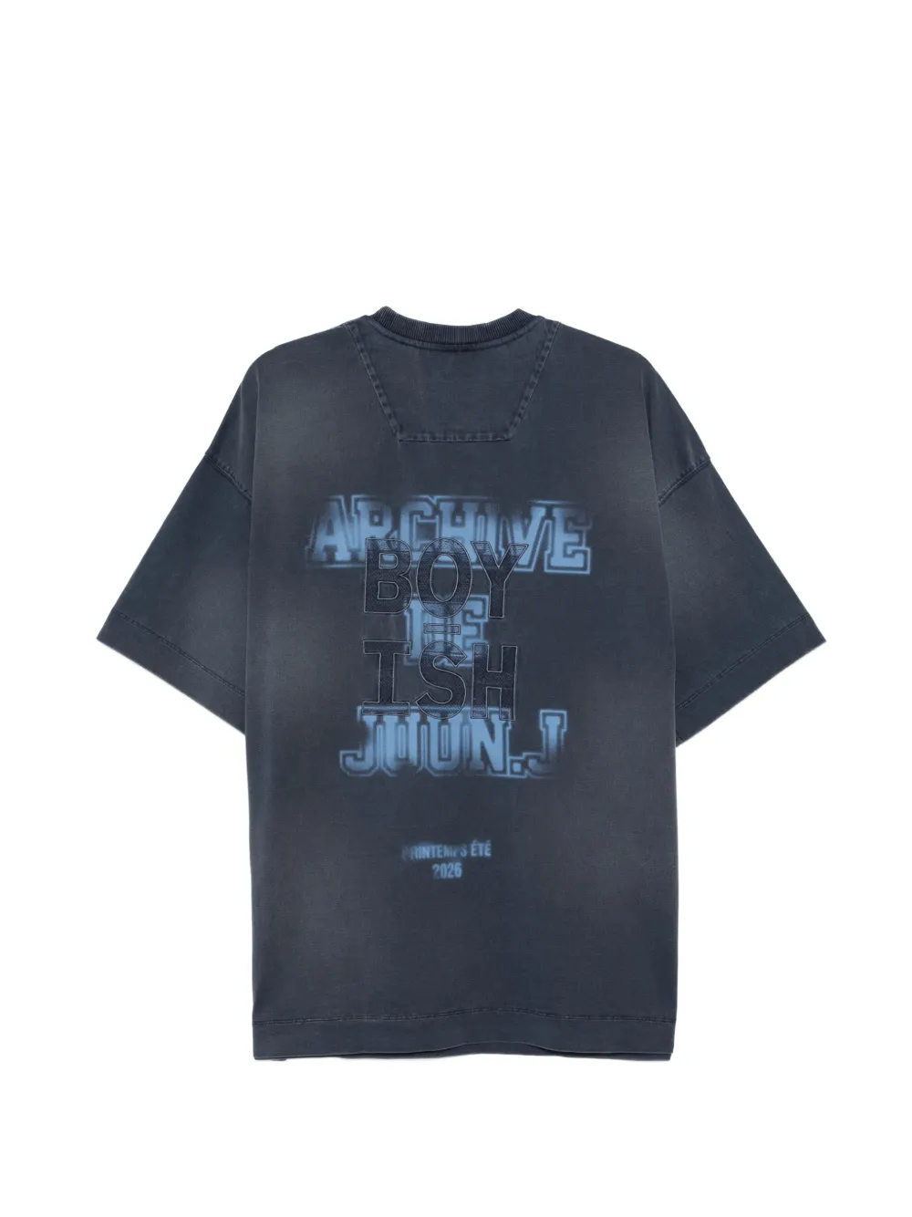 Juun.J Boy-ish T-shirt Blauw