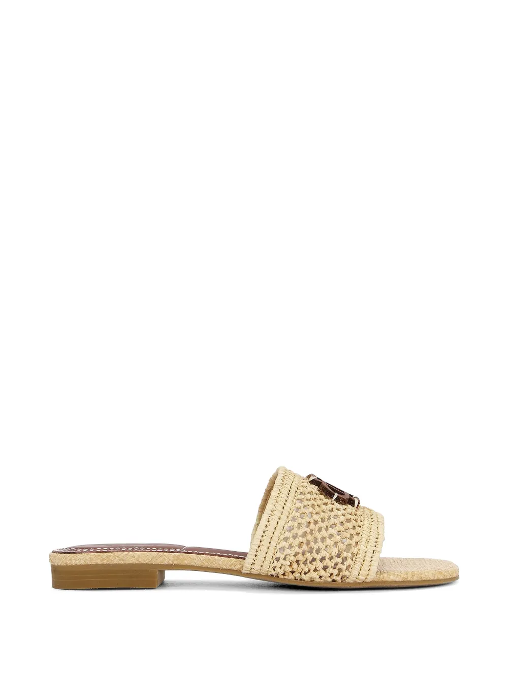 Simkhai woven logo sandals - Toni neutri