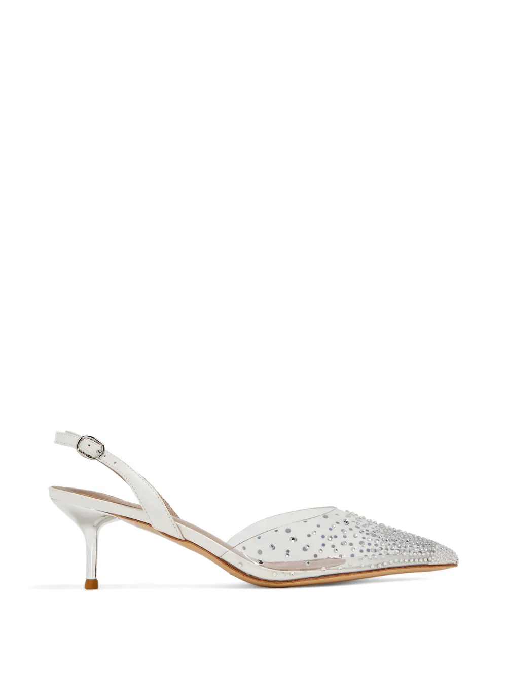 NICOLI embellished flavie pumps - White