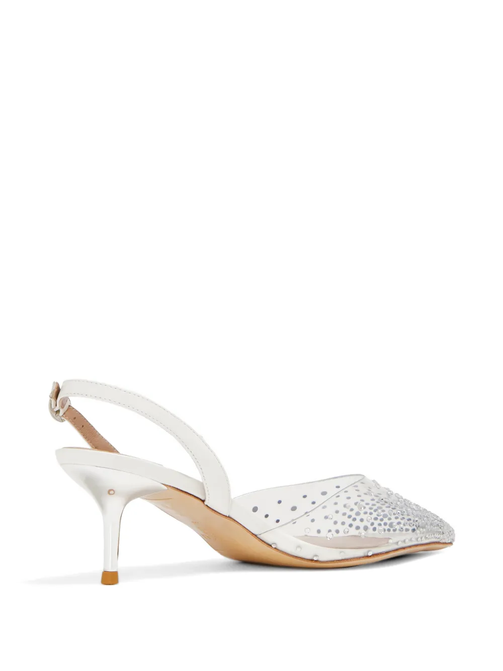 NICOLI Flavie verfraaide pumps Wit